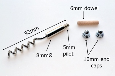 Chrome Corkscrew Kit